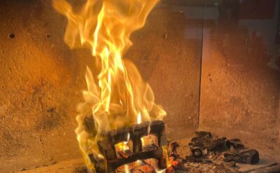 reduce smoke from log burner